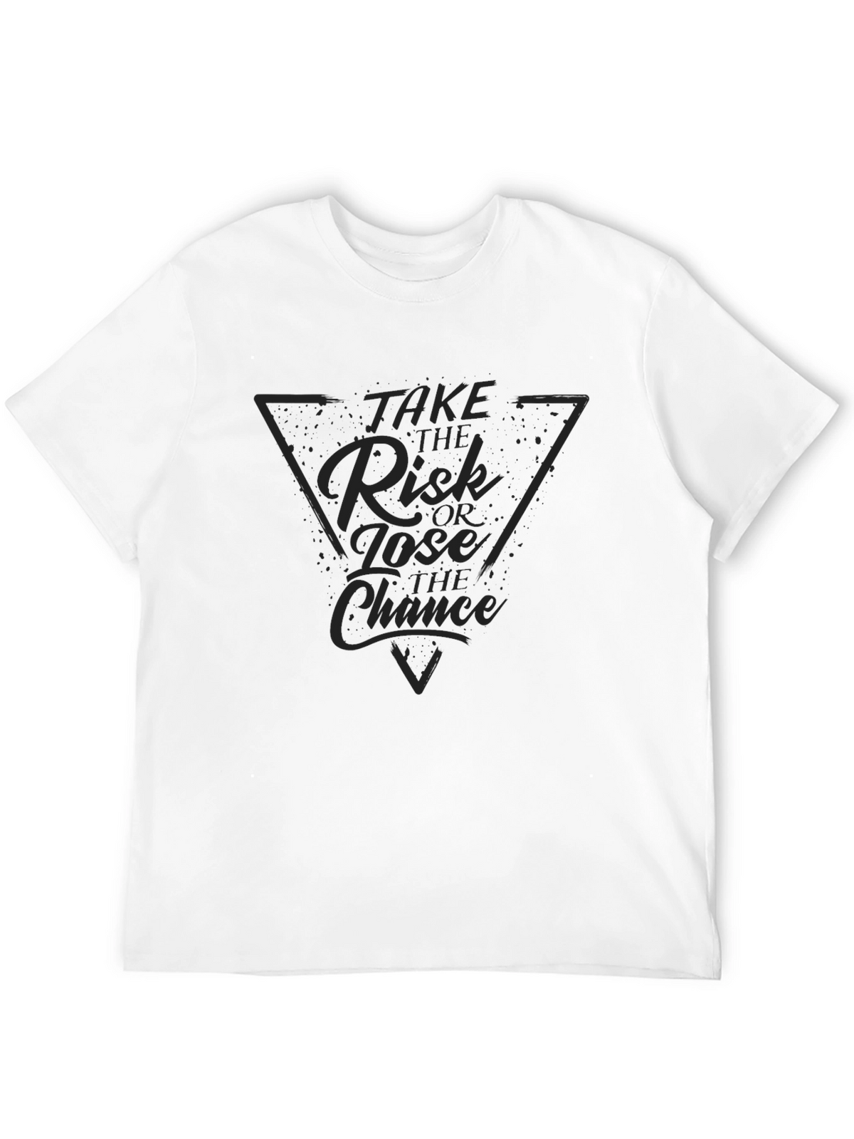 Risk or Lose Chance Graphic Tee - Black