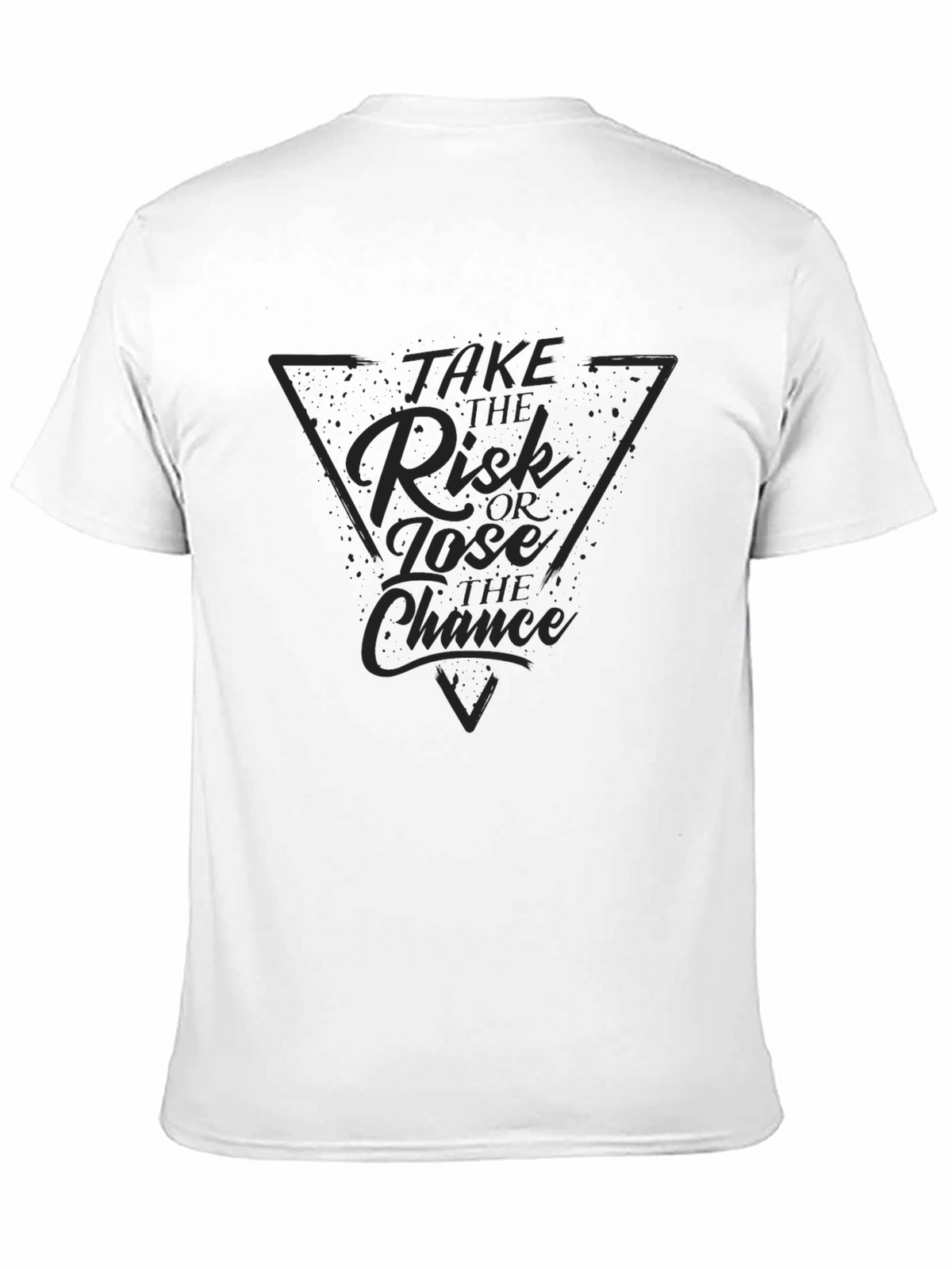 Risk or Lose Chance Graphic Tee - Black