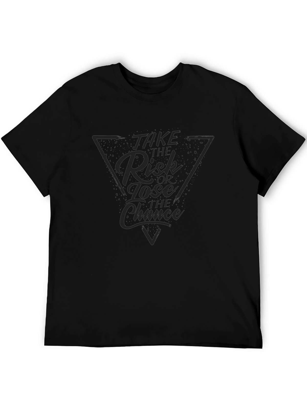 Risk or Lose Chance Graphic Tee - Black