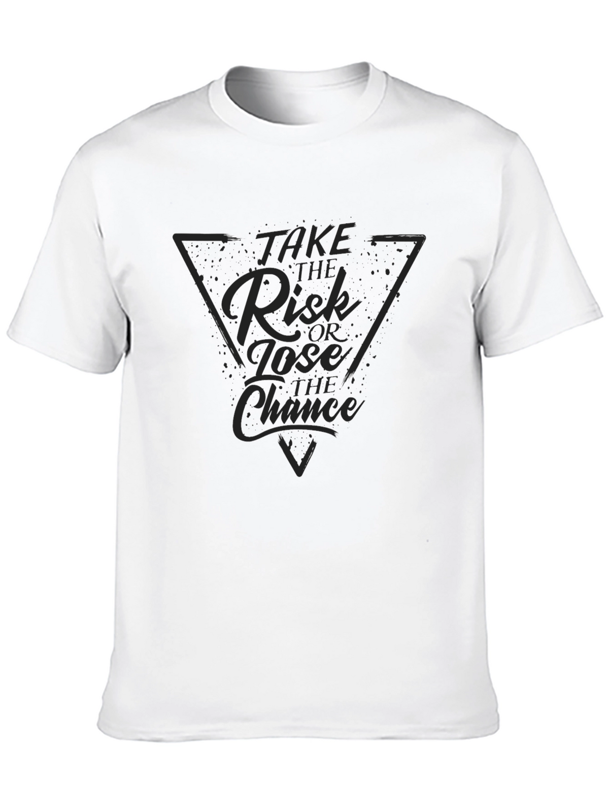 Risk or Lose Chance Graphic Tee - Black
