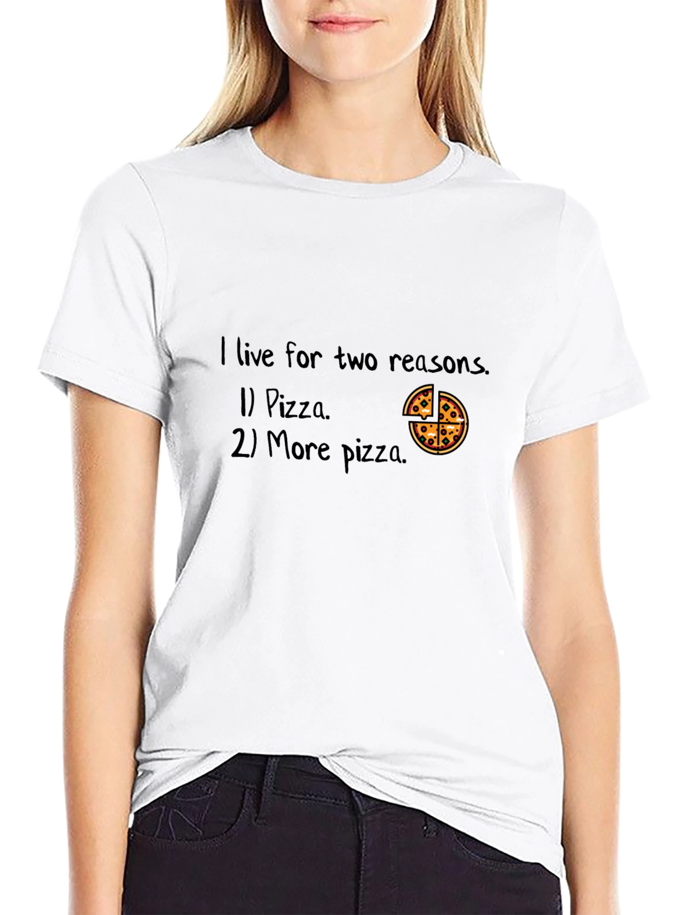 Pizza Lover T-Shirt - I Live For Pizza