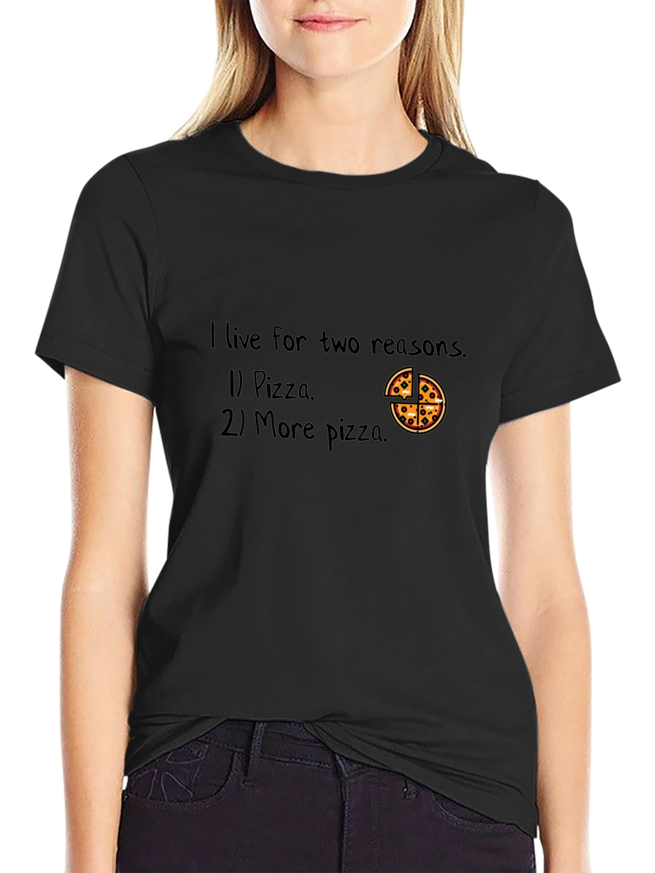 Pizza Lover T-Shirt - I Live For Pizza