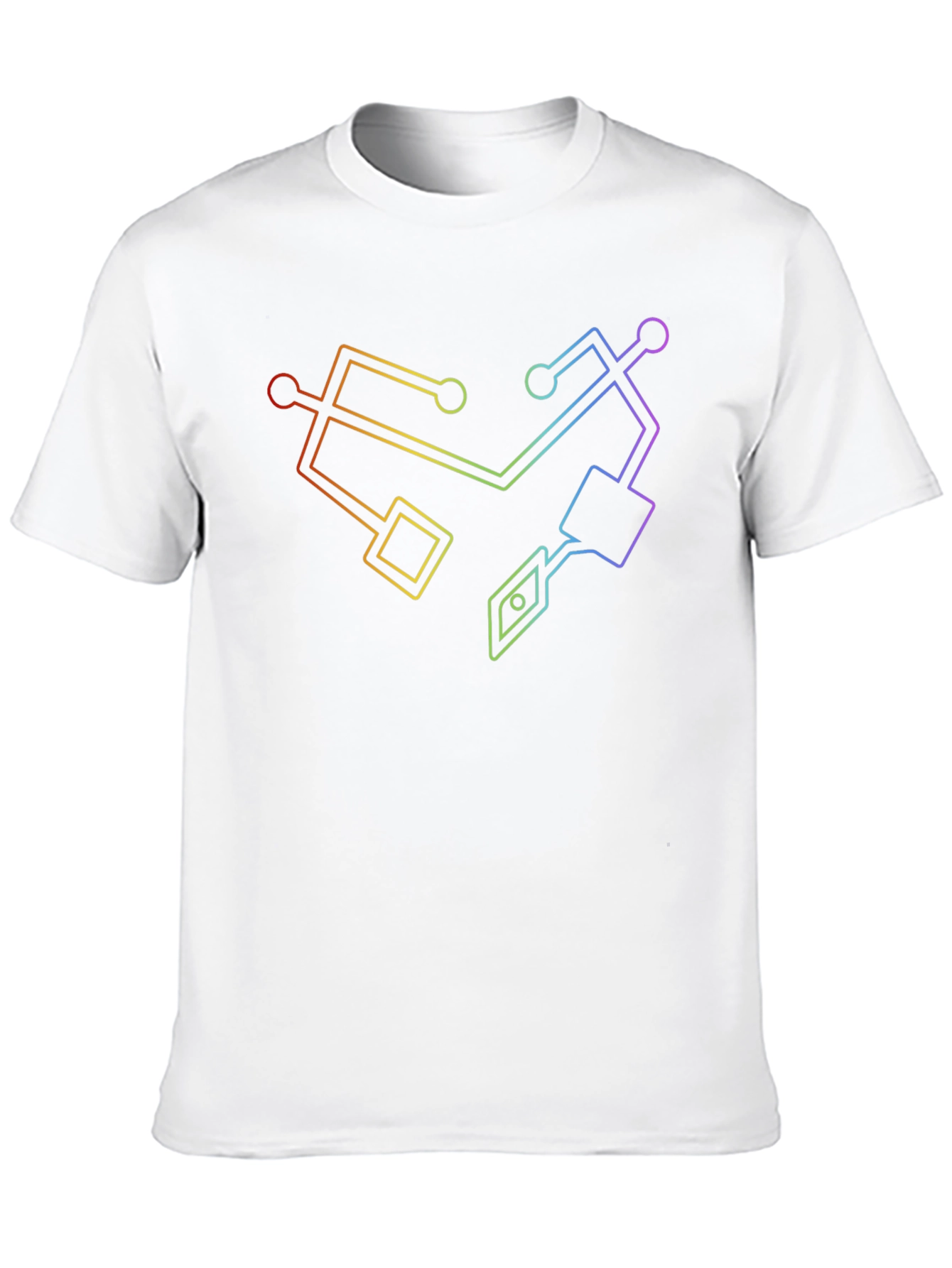 She-Ra Symbol Black T-Shirt - Rainbow Pride Graphic