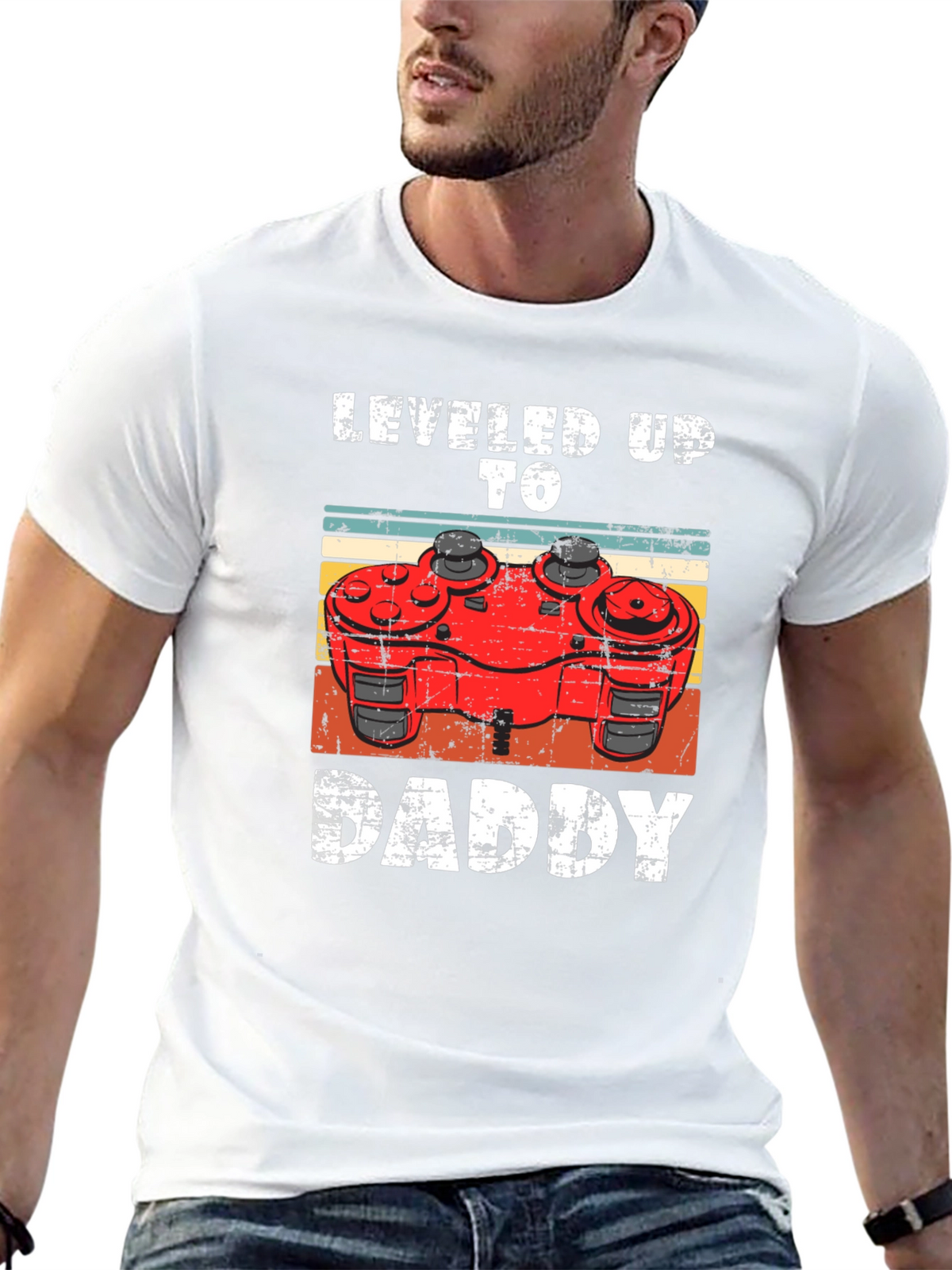 Leveled Up To Daddy Gamer T-Shirt