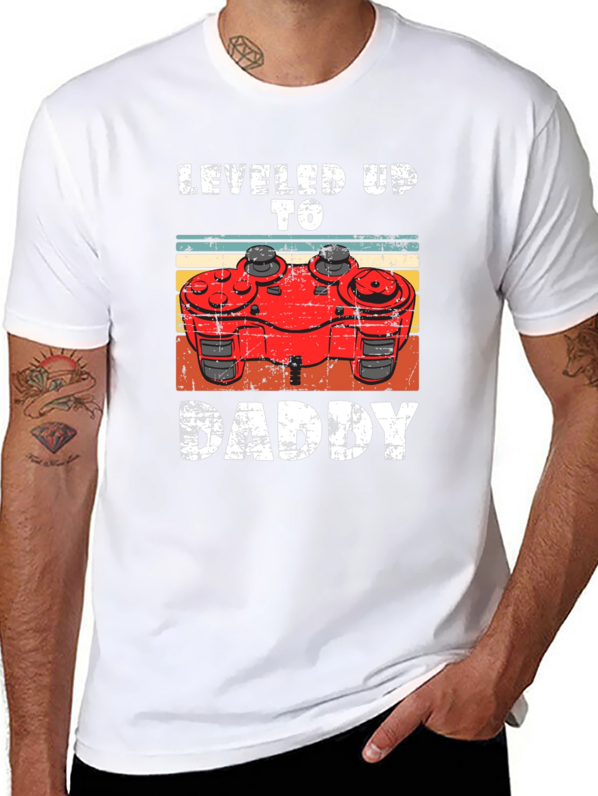 Leveled Up To Daddy Gamer T-Shirt