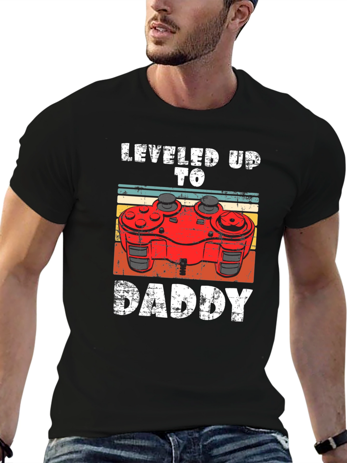 Leveled Up To Daddy Gamer T-Shirt