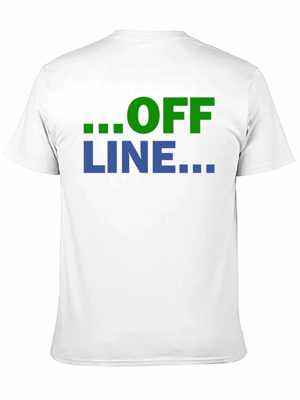 Offline Mode Graphic T-Shirt - Black Casual Tee