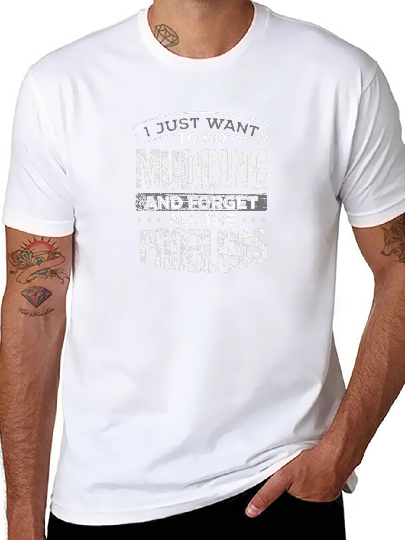Mudding T-Shirt - I Just Want to Go Mudding