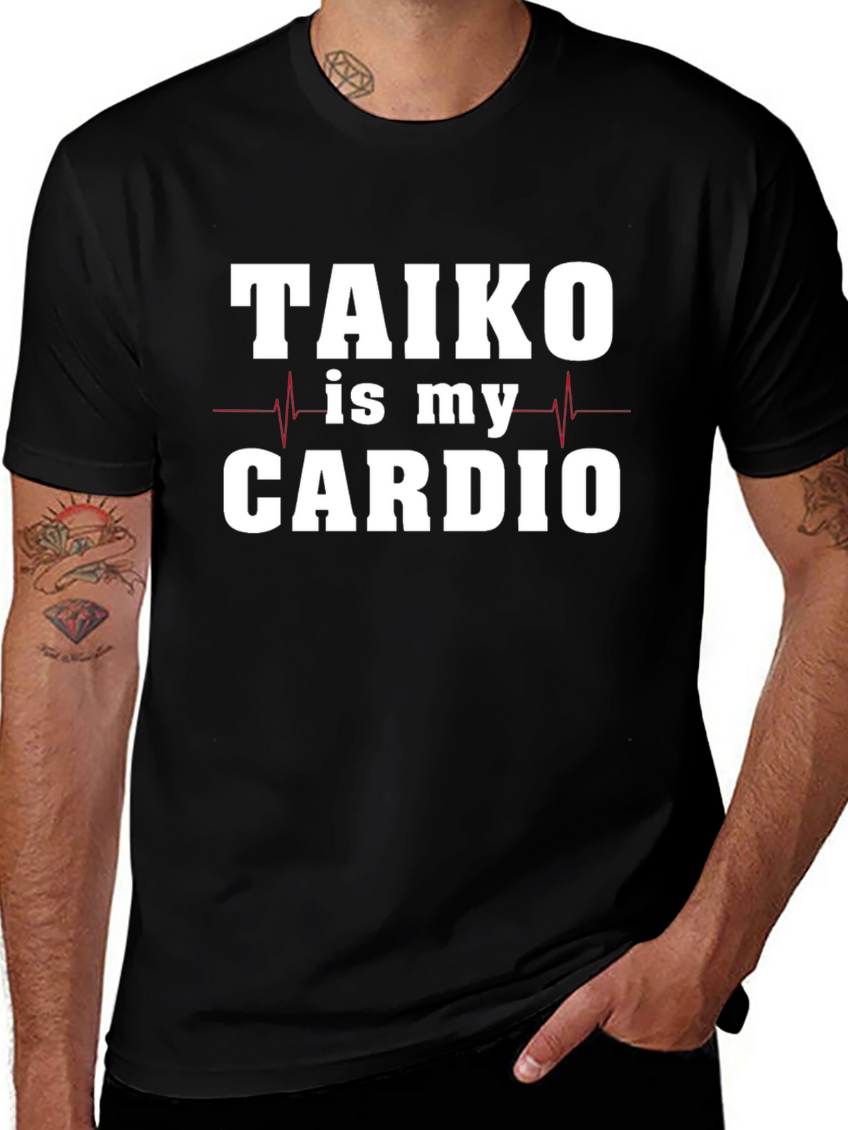 Taiko is My Cardio Black T-Shirt