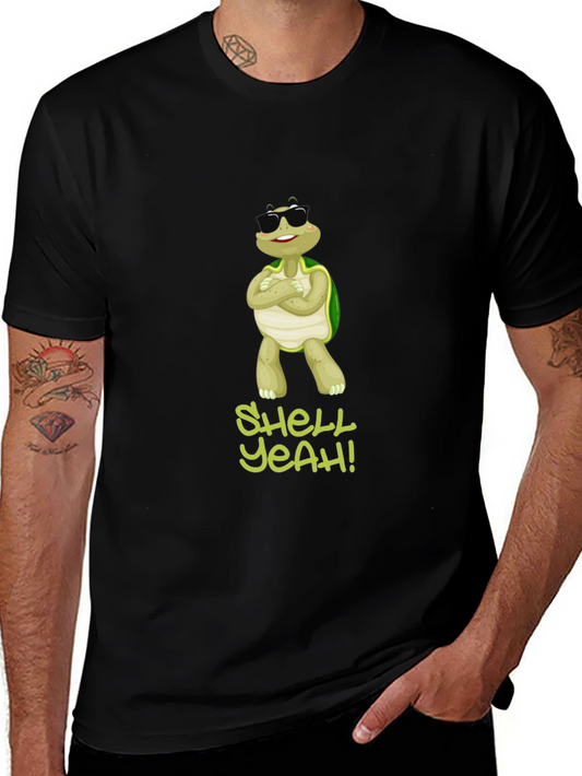 Shell Yeah! Turtle Graphic Tee - Cool and Comfy
