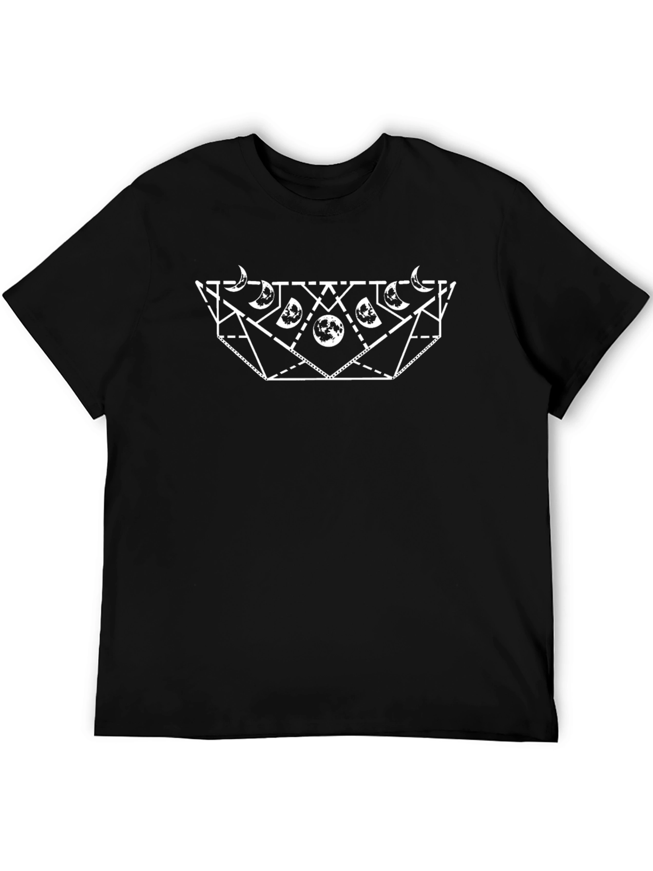 Geometric Moon Phases Graphic Tee