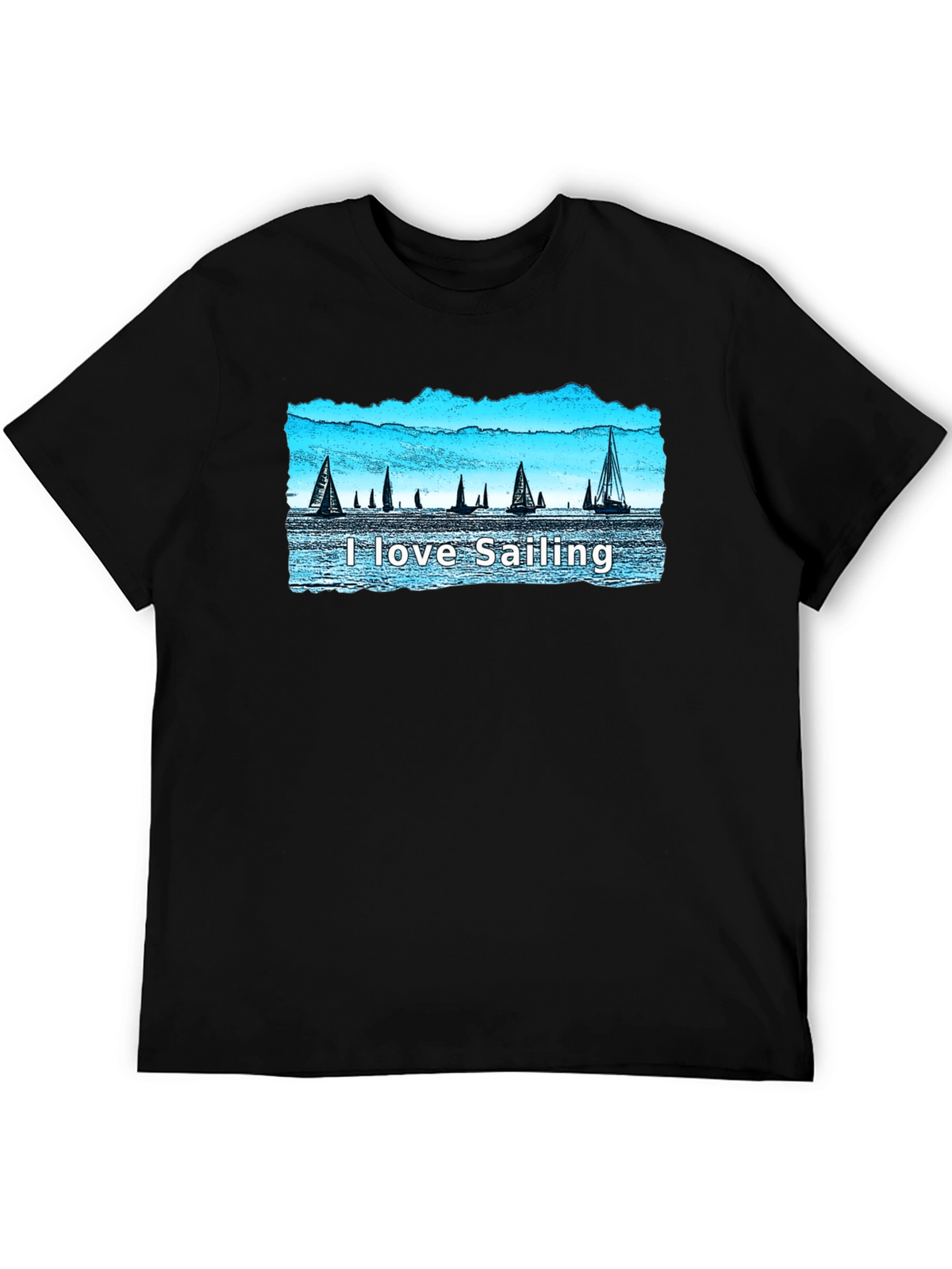 I Love Sailing T-Shirt - Sailboat Graphic Tee