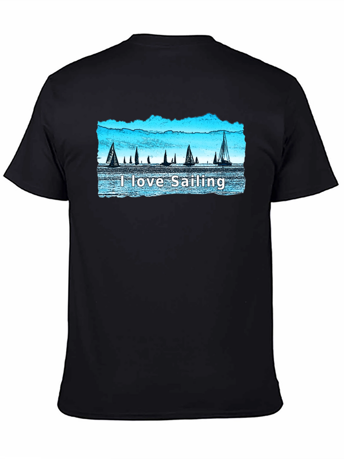 I Love Sailing T-Shirt - Sailboat Graphic Tee