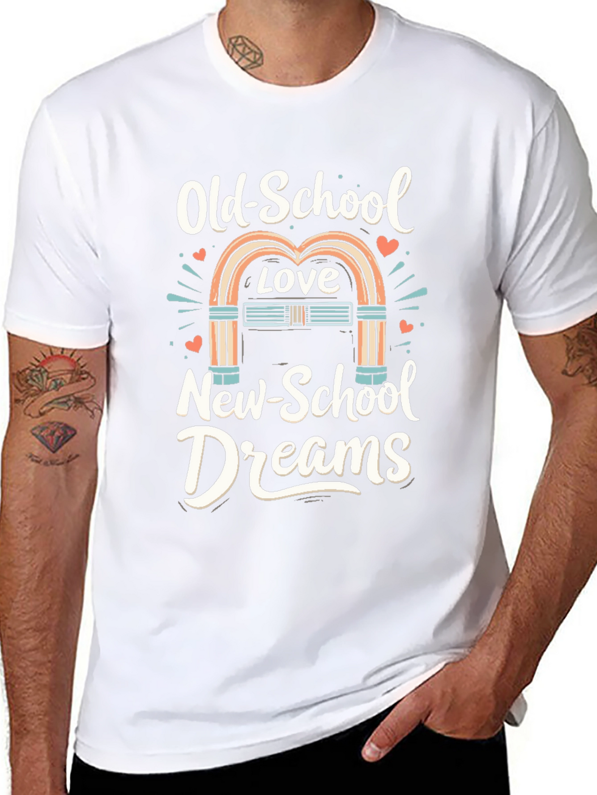 Old-School Love New-School Dreams Graphic Tee