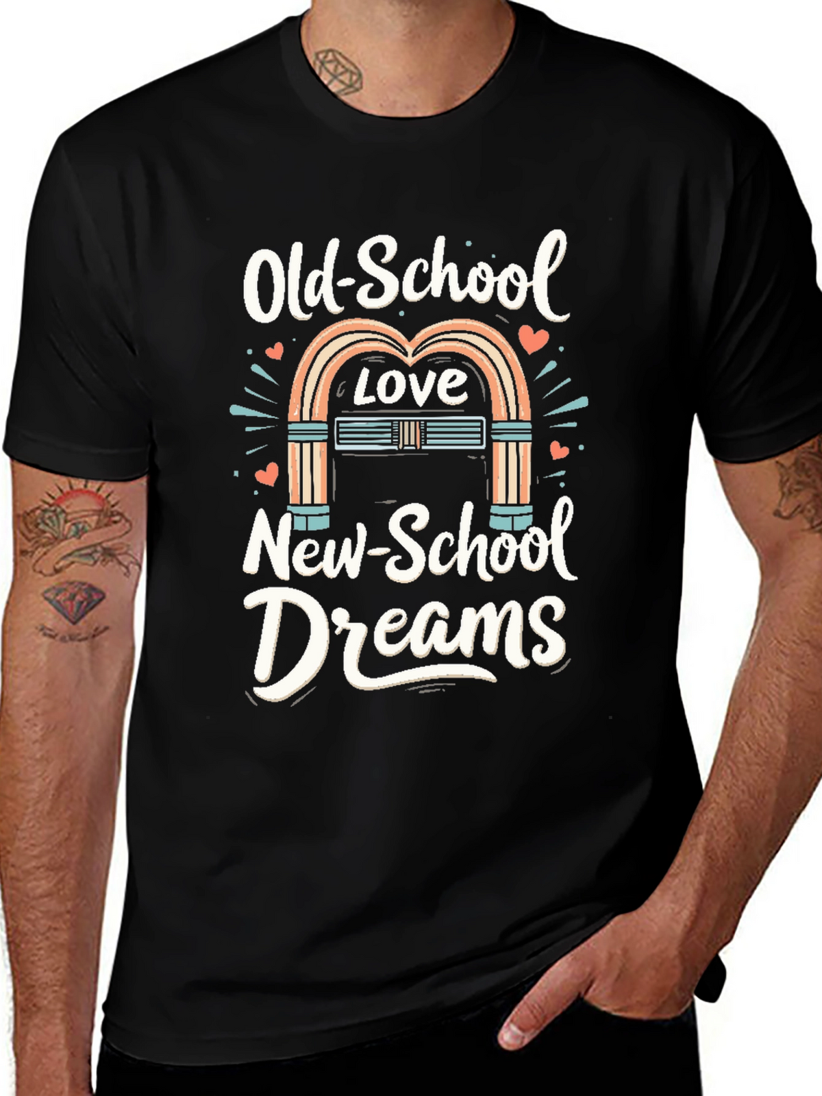 Old-School Love New-School Dreams Graphic Tee
