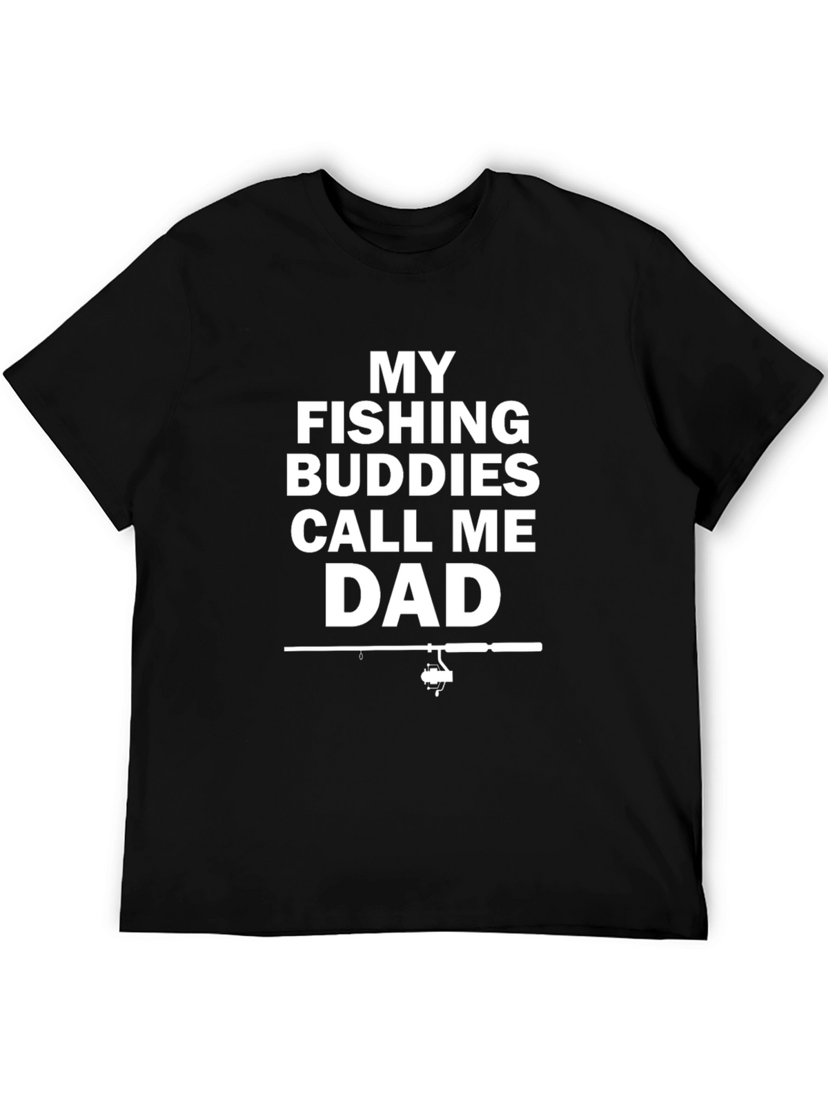 Fishing Buddies Dad T-Shirt - Black