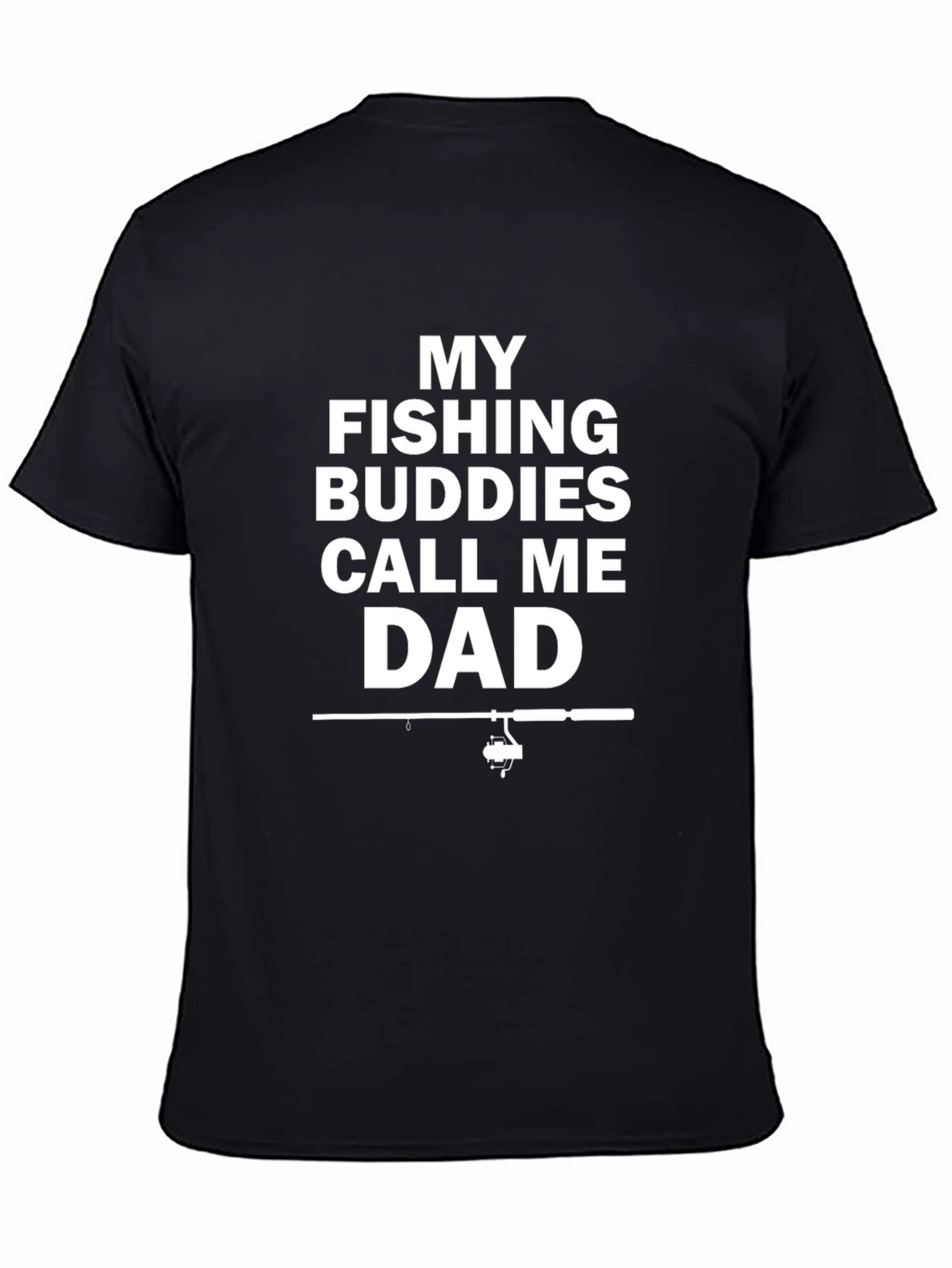Fishing Buddies Dad T-Shirt - Black