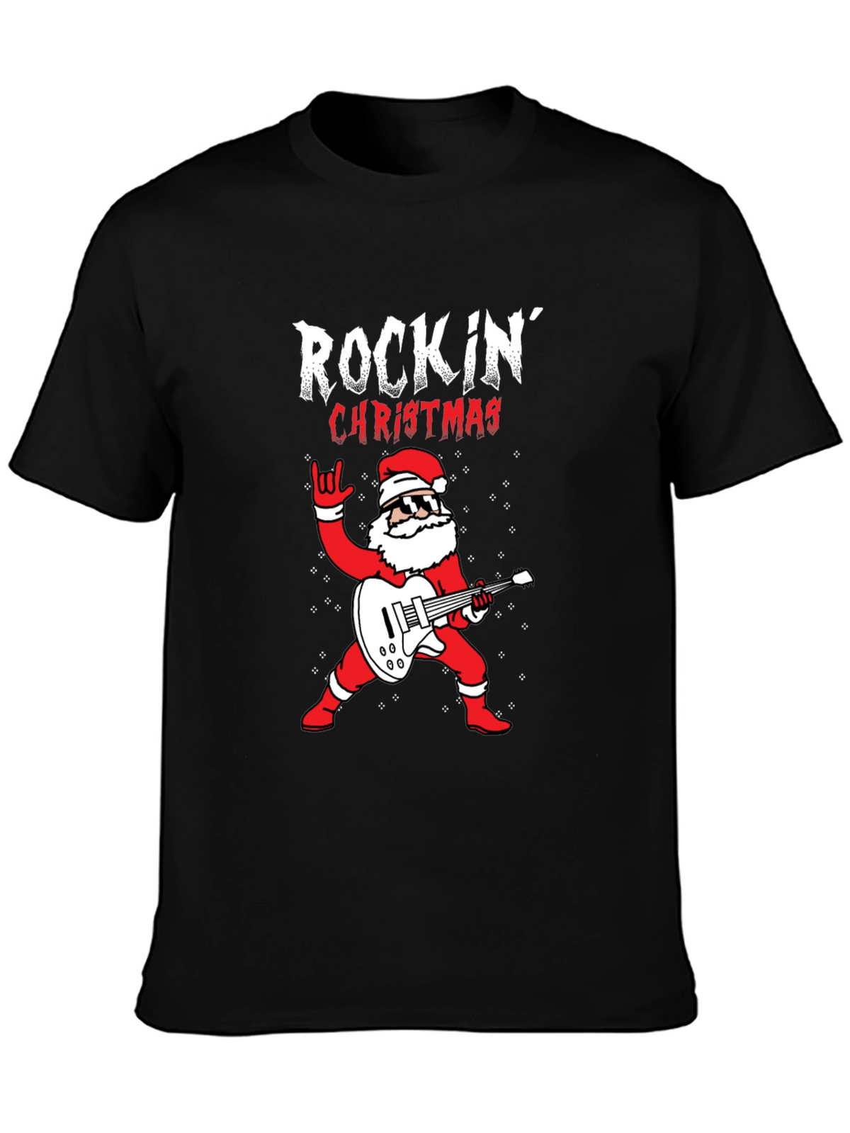 Rockin Christmas Santa T-Shirt