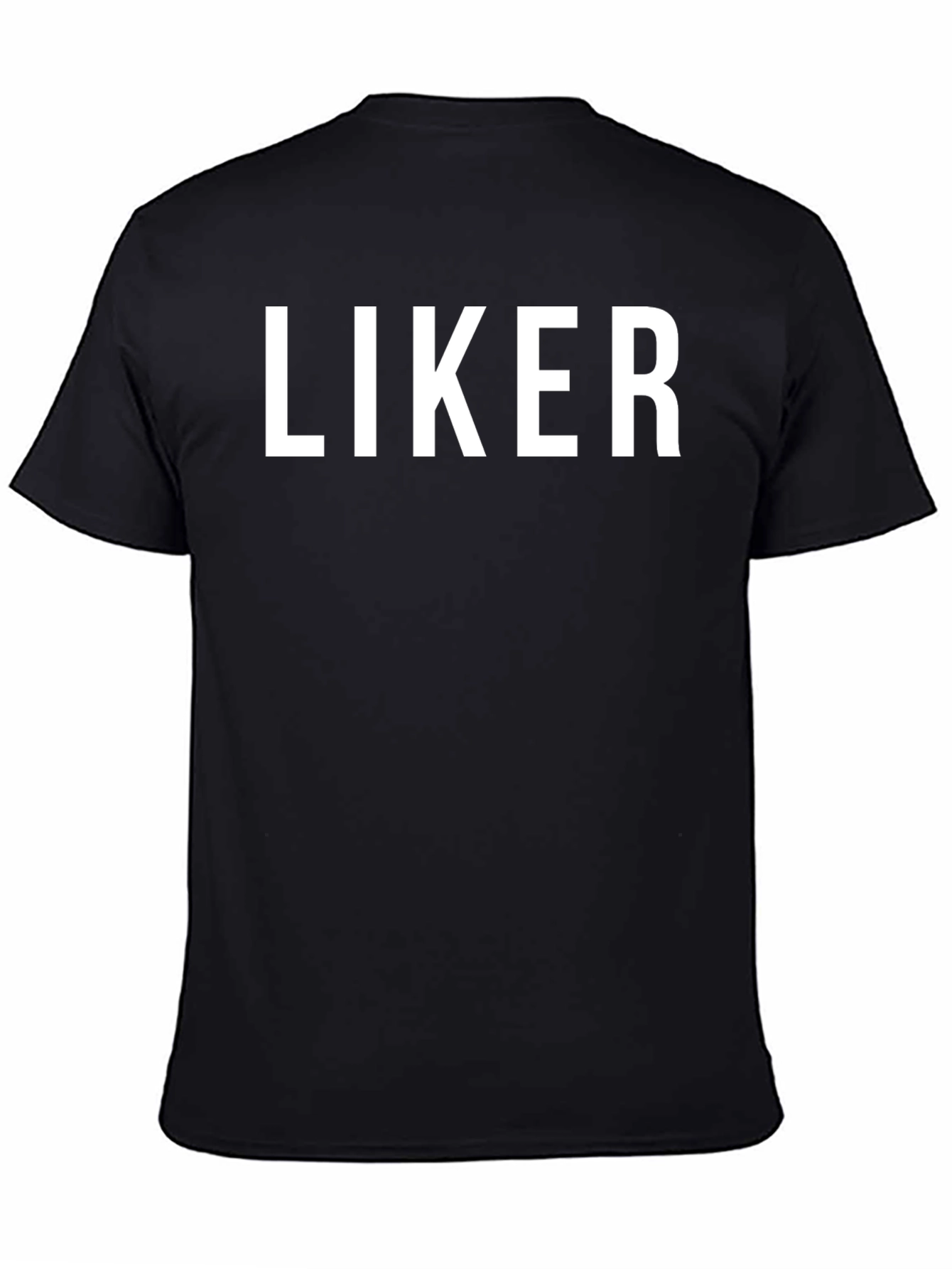 Liker Graphic Tee - Casual Black T-Shirt