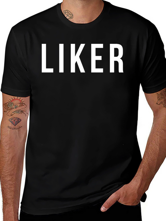 Liker Graphic Tee - Casual Black T-Shirt