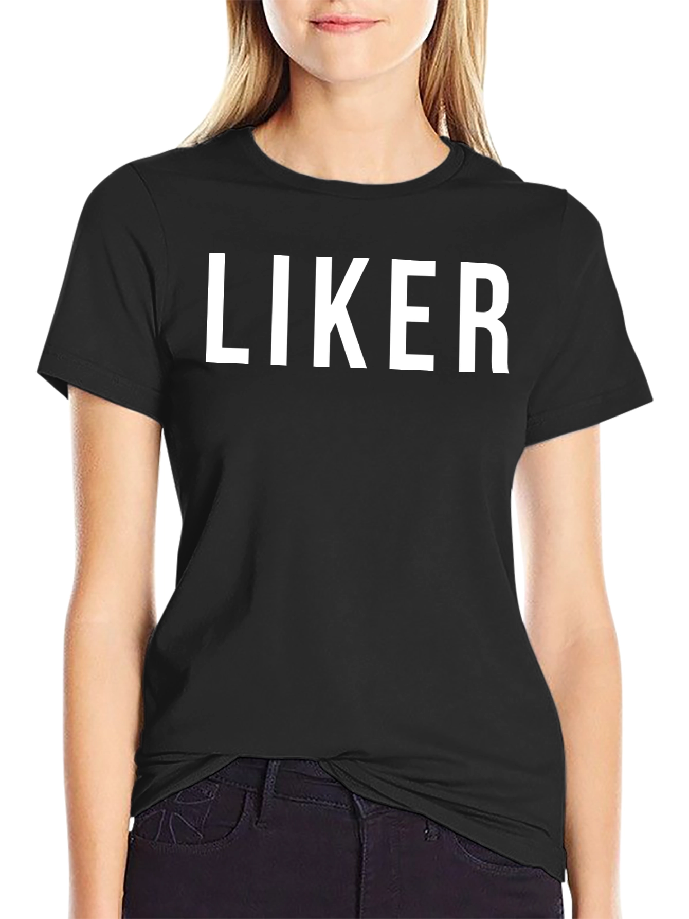 Liker Graphic Tee - Casual Black T-Shirt