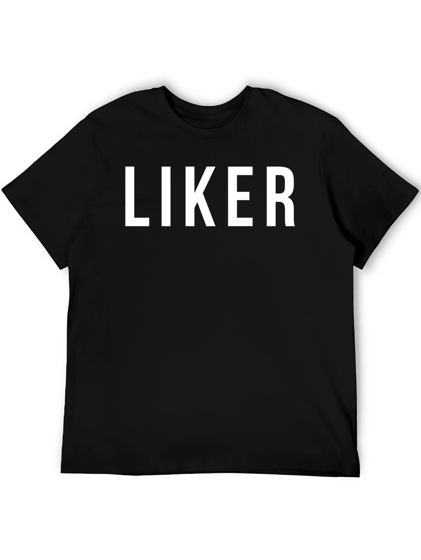 Liker Graphic Tee - Casual Black T-Shirt