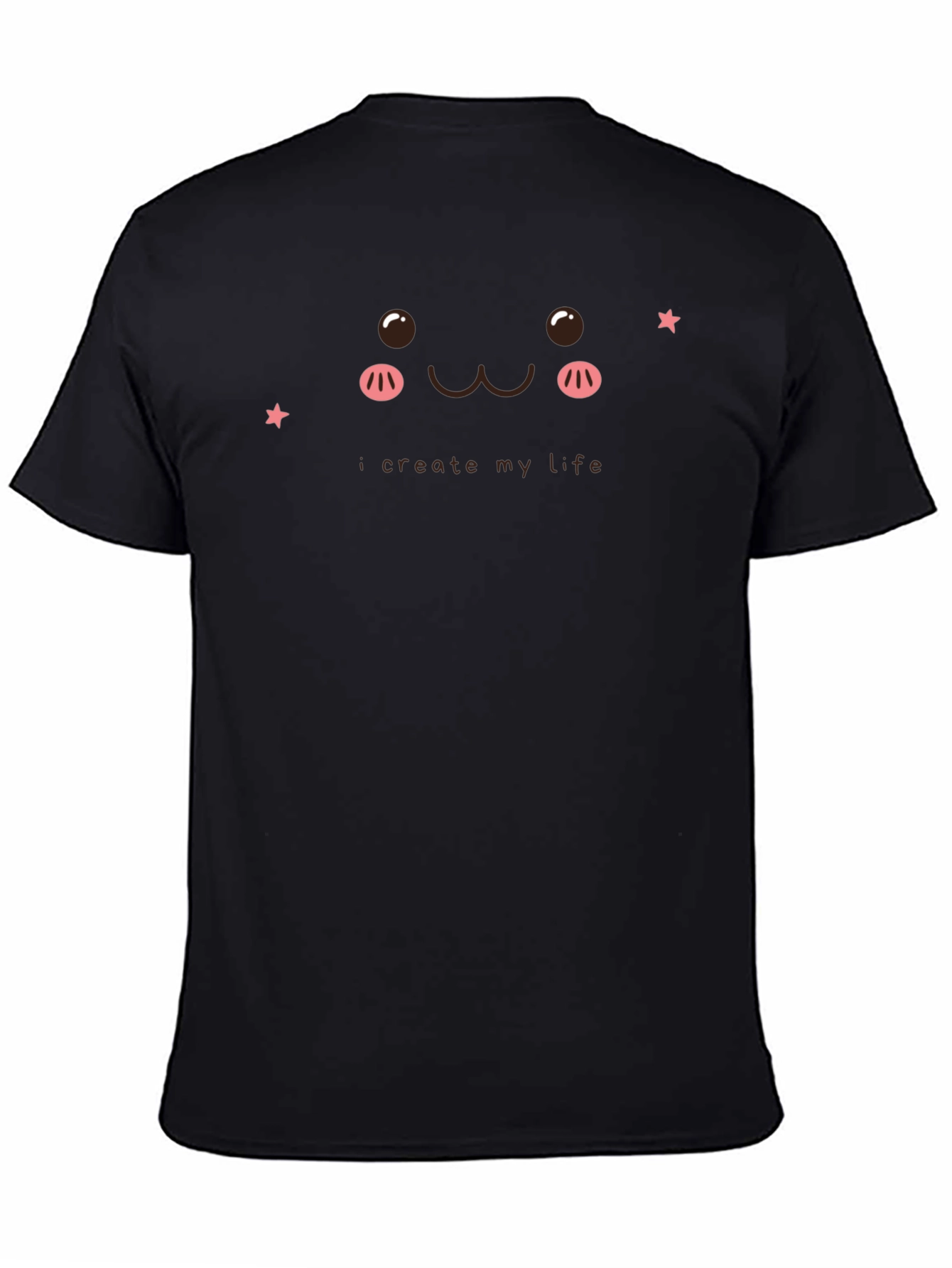 Cute Kawaii Face T-Shirt - I Create My Life