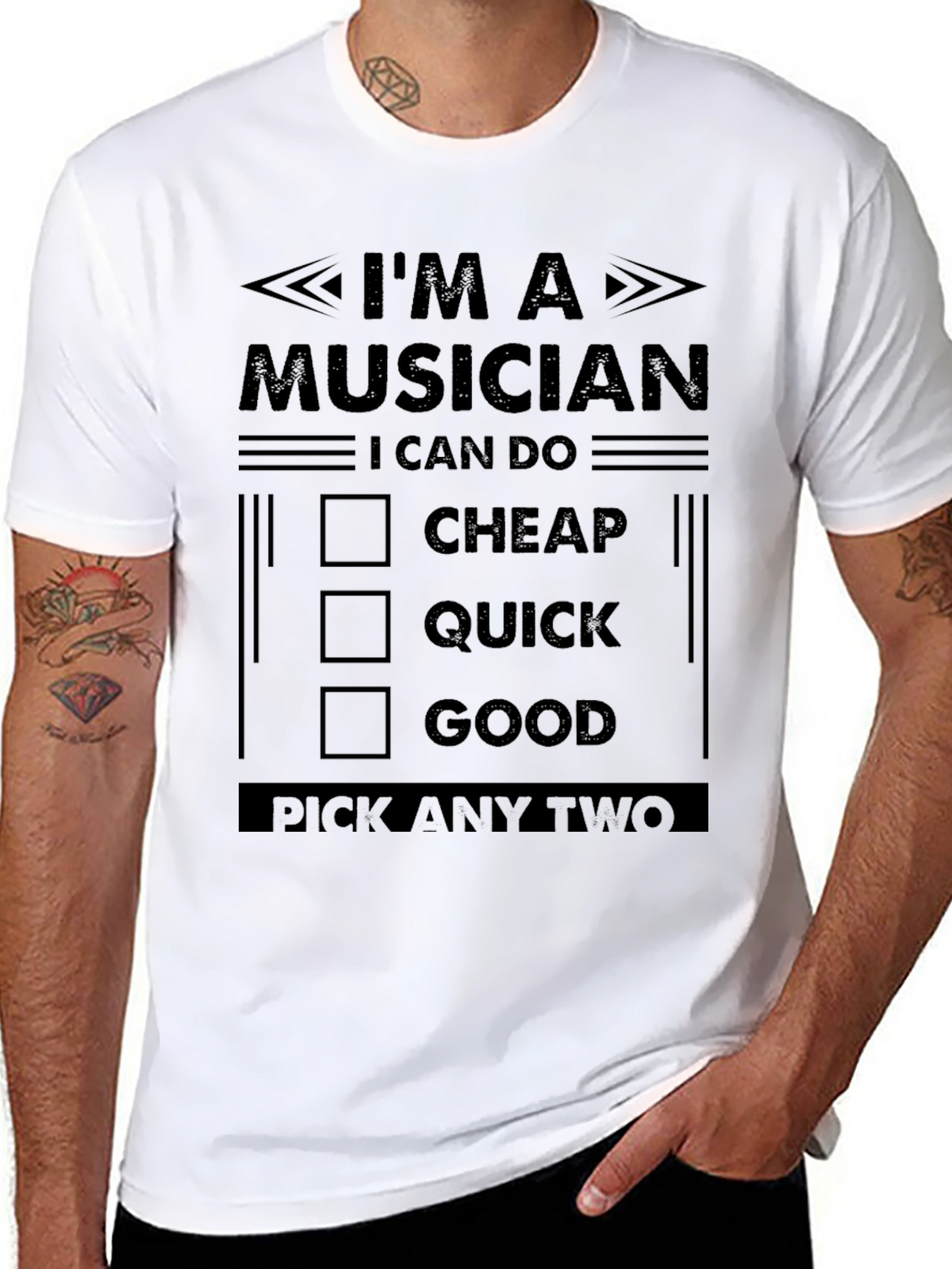 Musician Pick Two Funny T-Shirt
