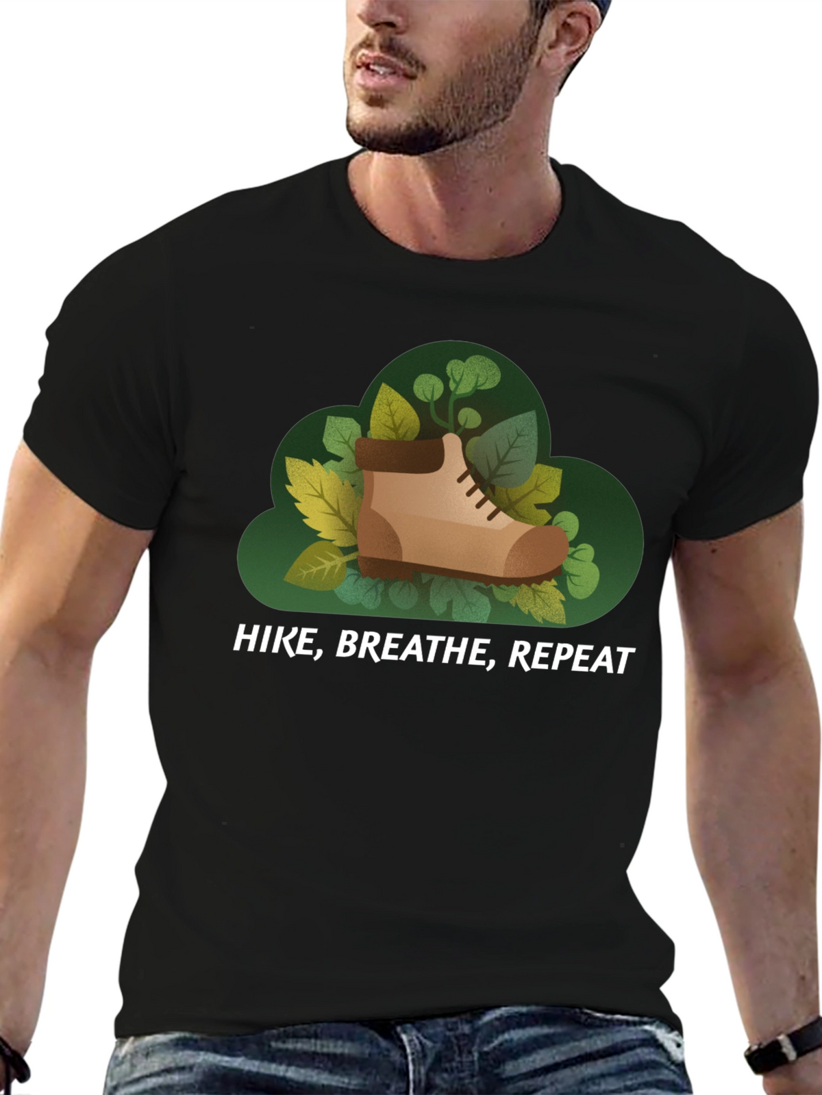 Hike Breathe Repeat Graphic Tee