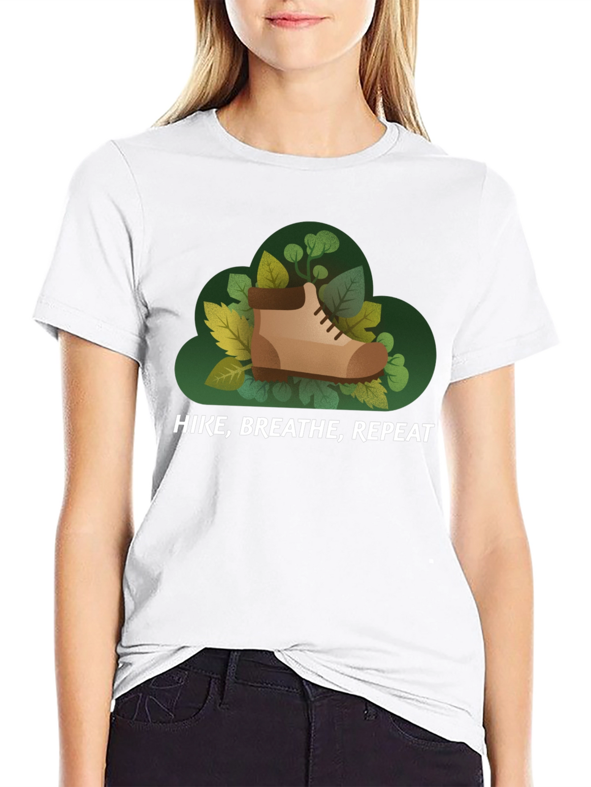 Hike Breathe Repeat Graphic Tee