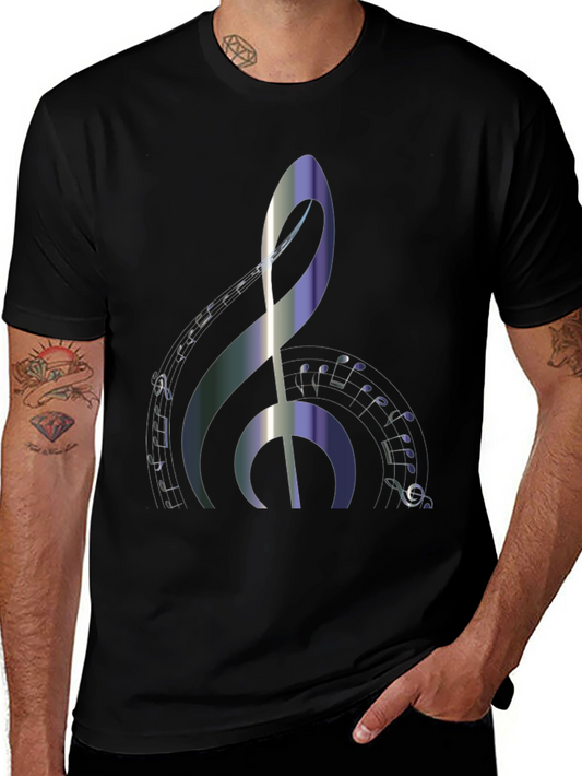Musical Treble Clef Graphic T-Shirt