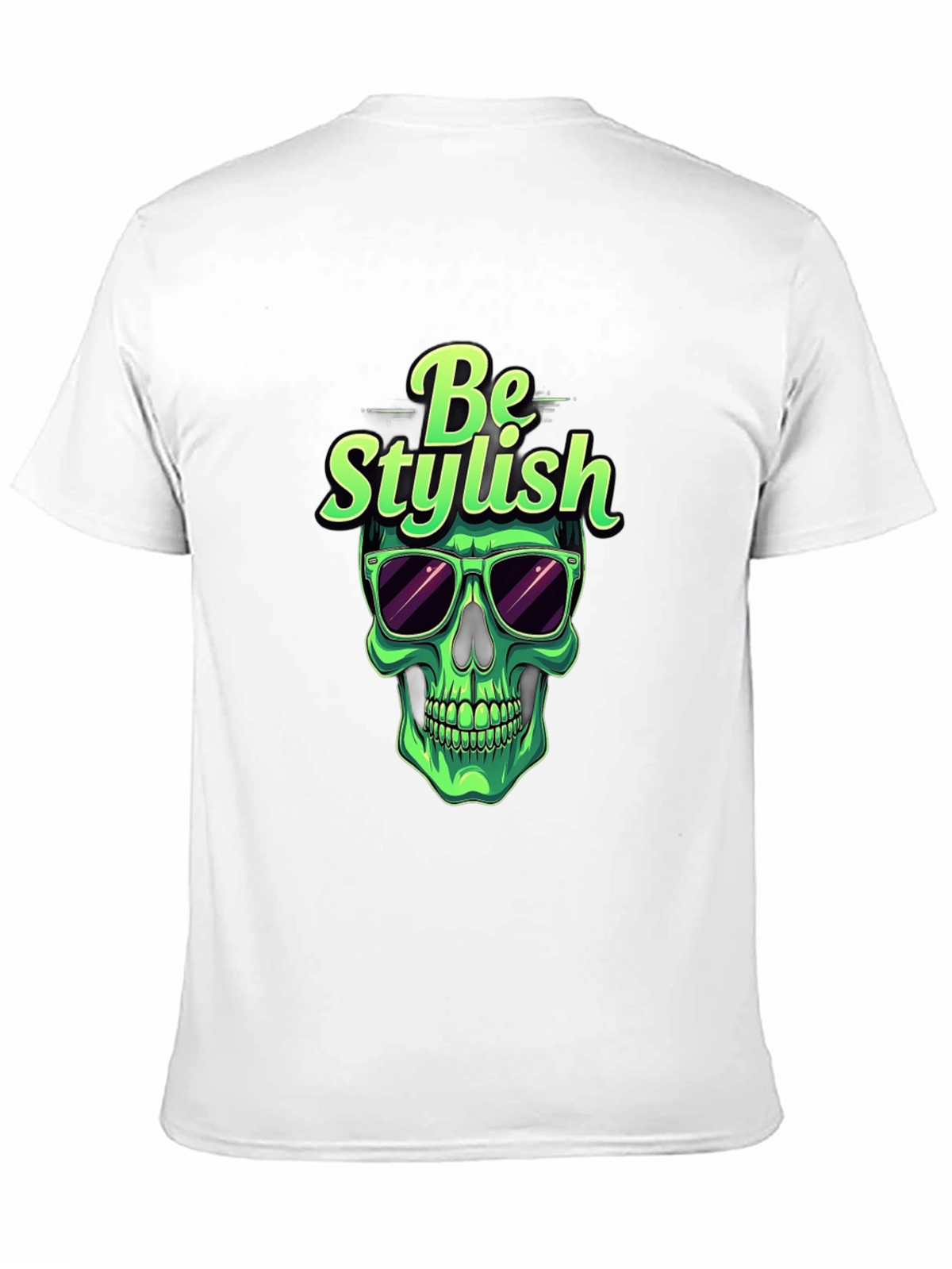Stylish Skull Graphic Tee - Mens Black T-Shirt