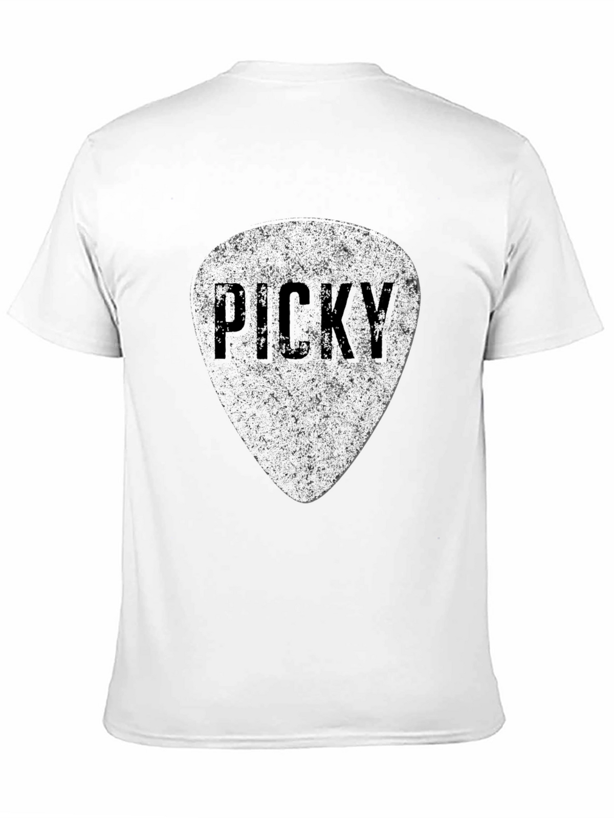 Picky Guitar Pick Graphic T-Shirt - Black
