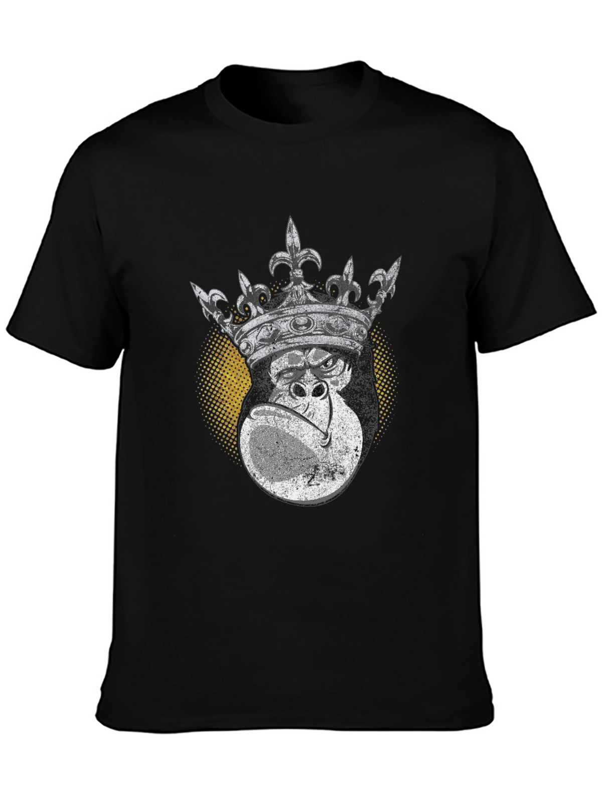 King Kong Graphic Tee - Black Cotton T-Shirt