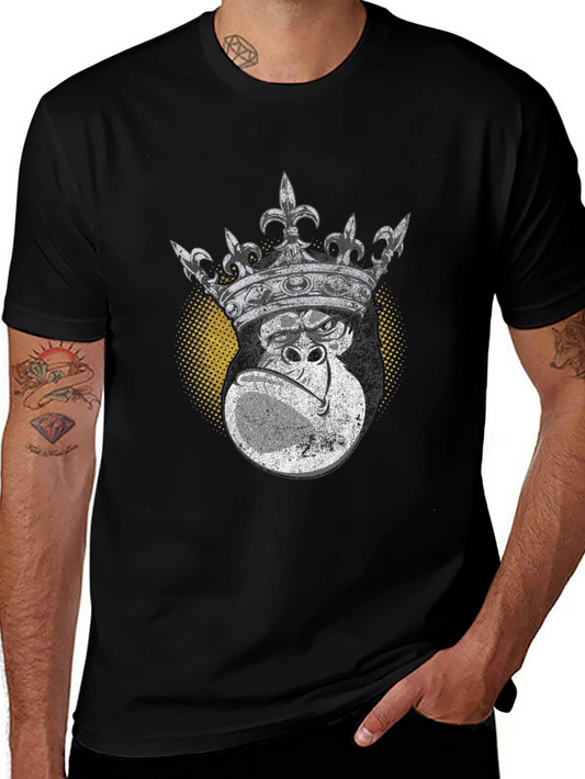 King Kong Graphic Tee - Black Cotton T-Shirt