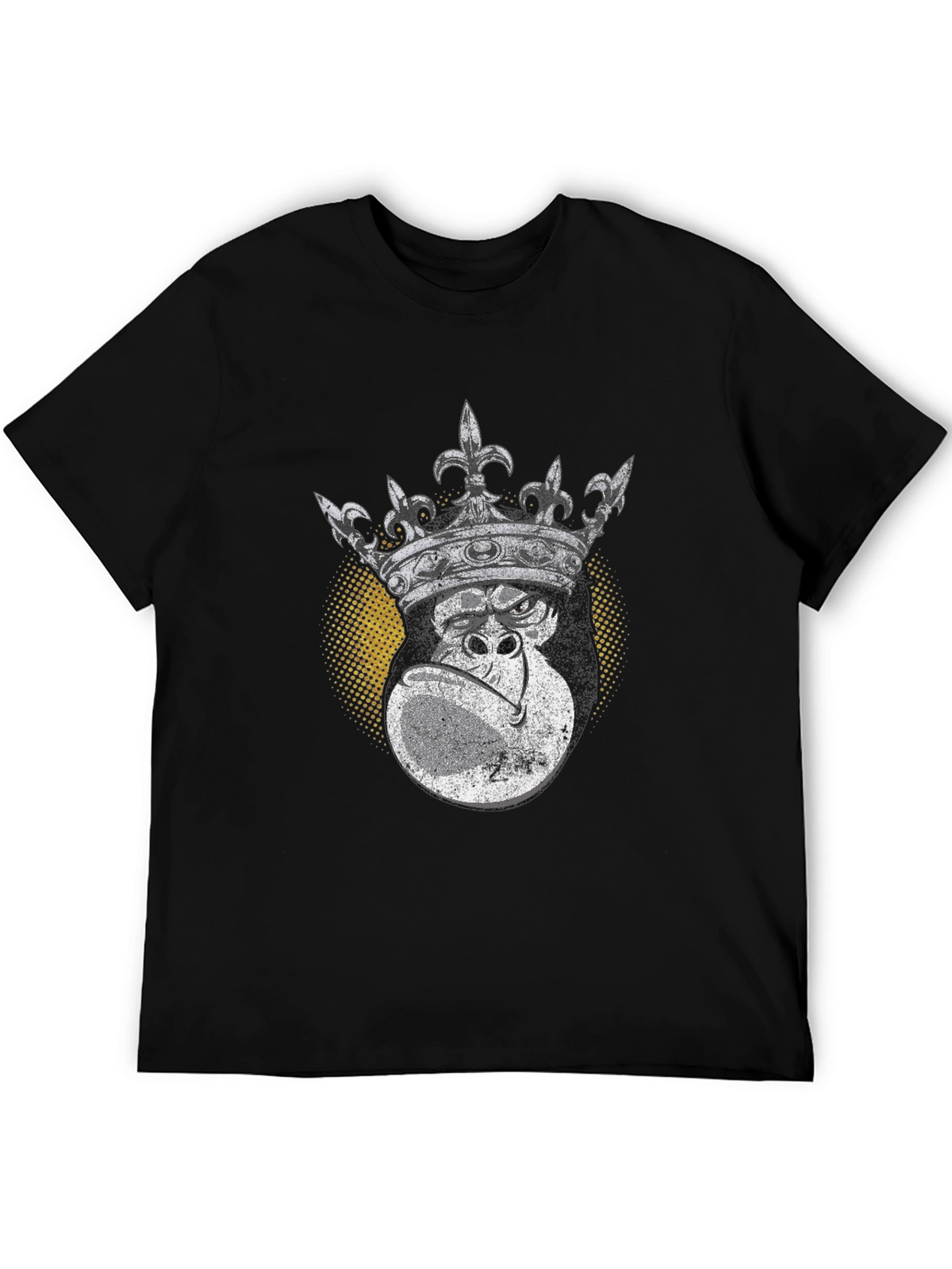 King Kong Graphic Tee - Black Cotton T-Shirt