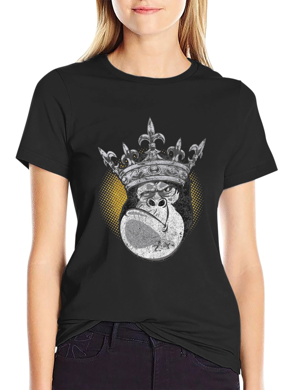 King Kong Graphic Tee - Black Cotton T-Shirt
