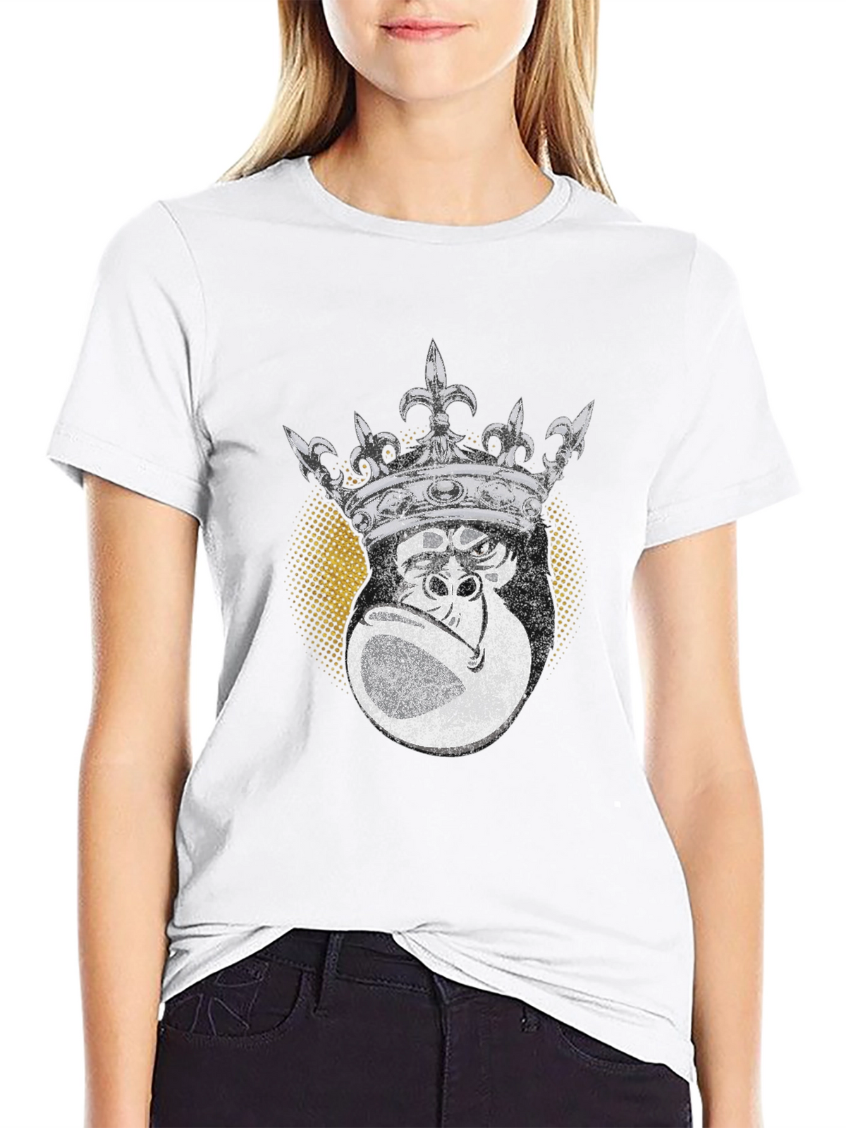 King Kong Graphic Tee - Black Cotton T-Shirt