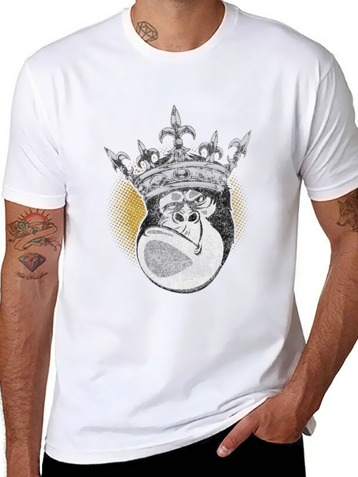 King Kong Graphic Tee - Black Cotton T-Shirt