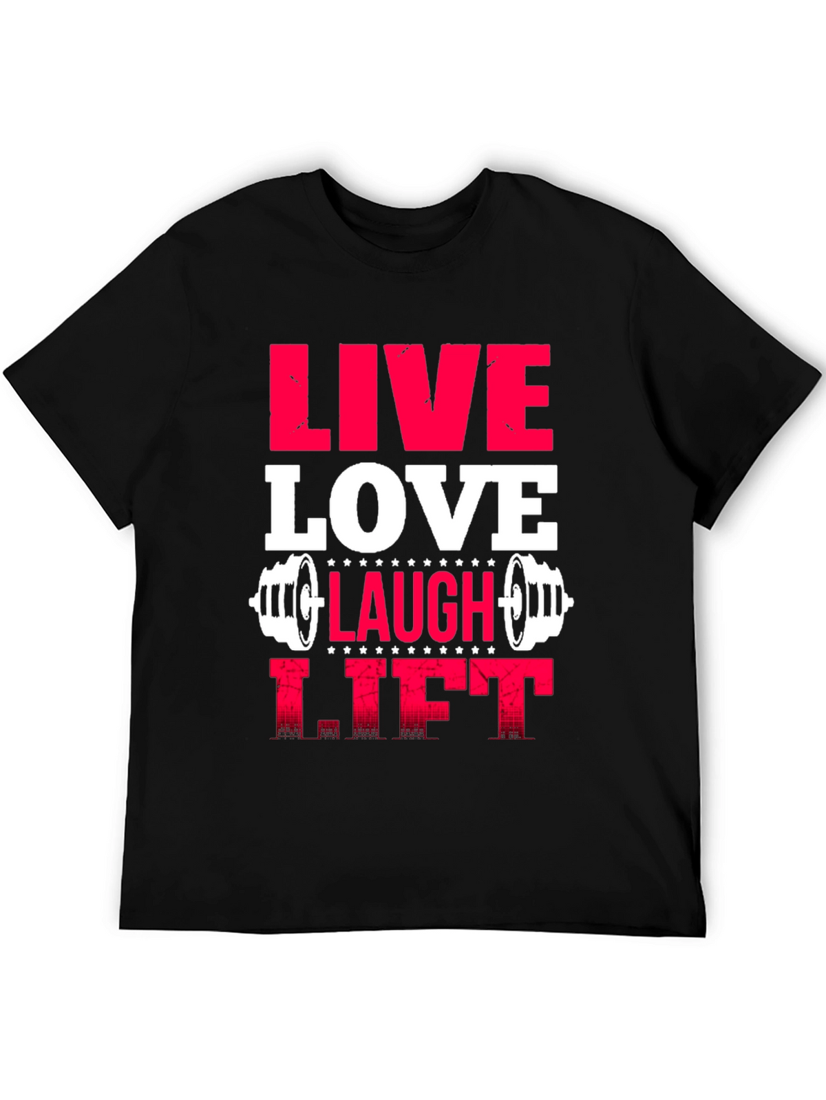 Live Love Laugh Lift Graphic Tee - Black