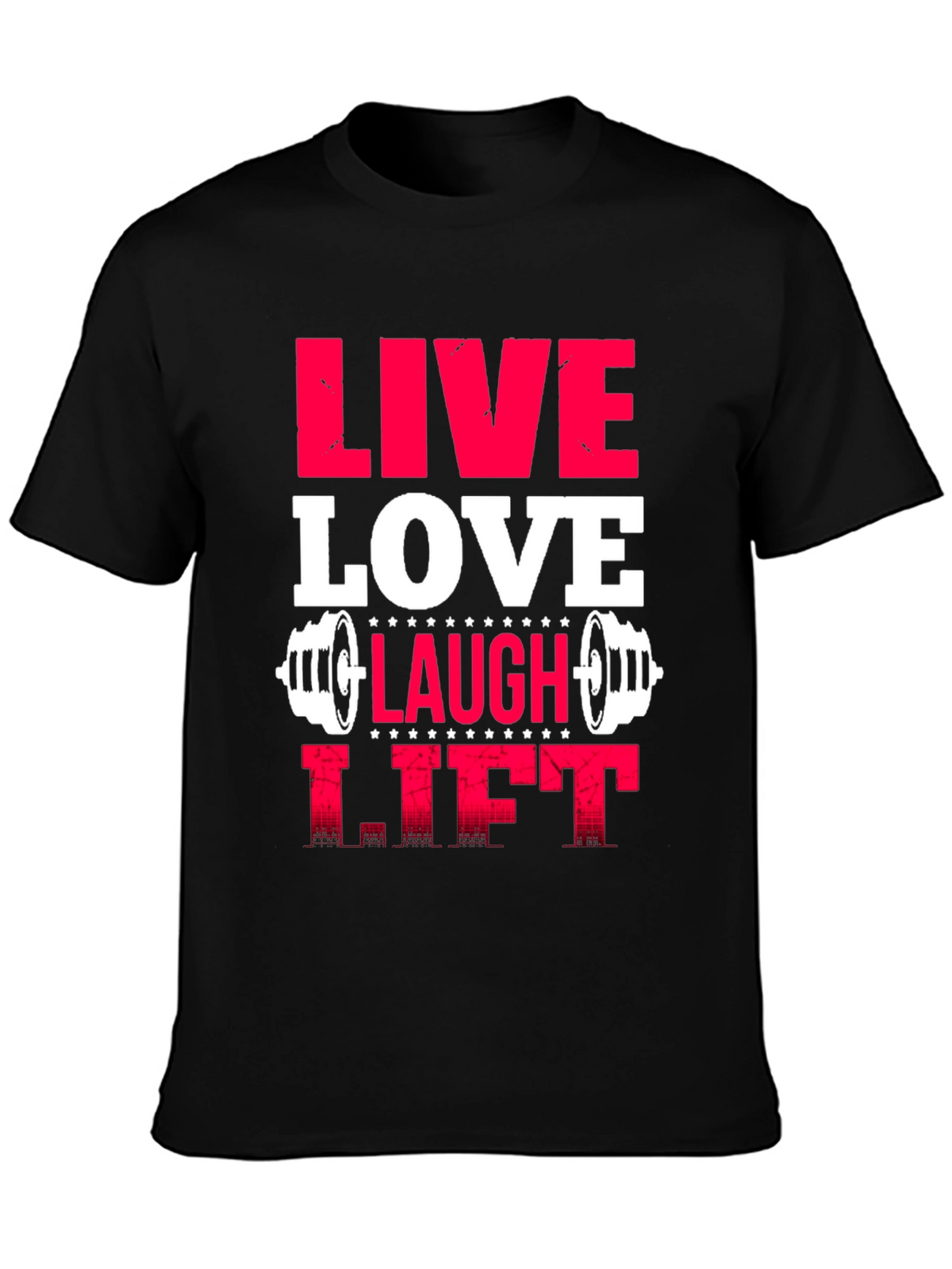 Live Love Laugh Lift Graphic Tee - Black