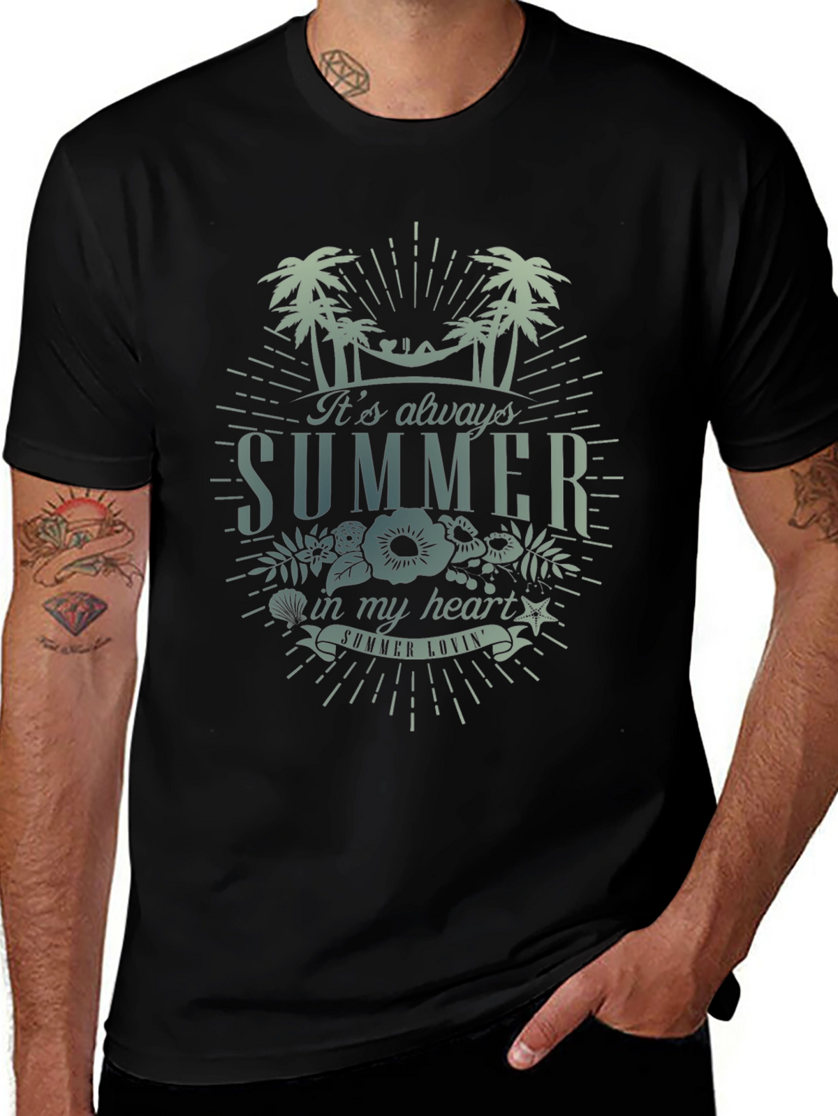 Summer Lovin Black T-Shirt