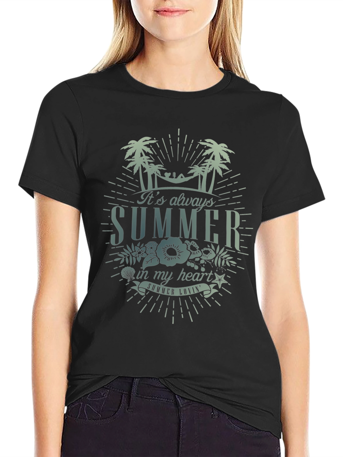 Summer Lovin Black T-Shirt
