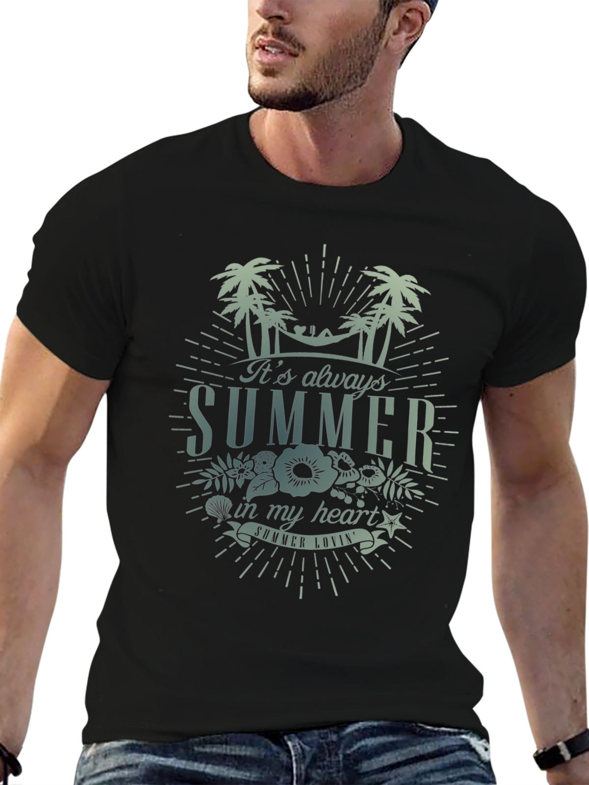 Summer Lovin Black T-Shirt