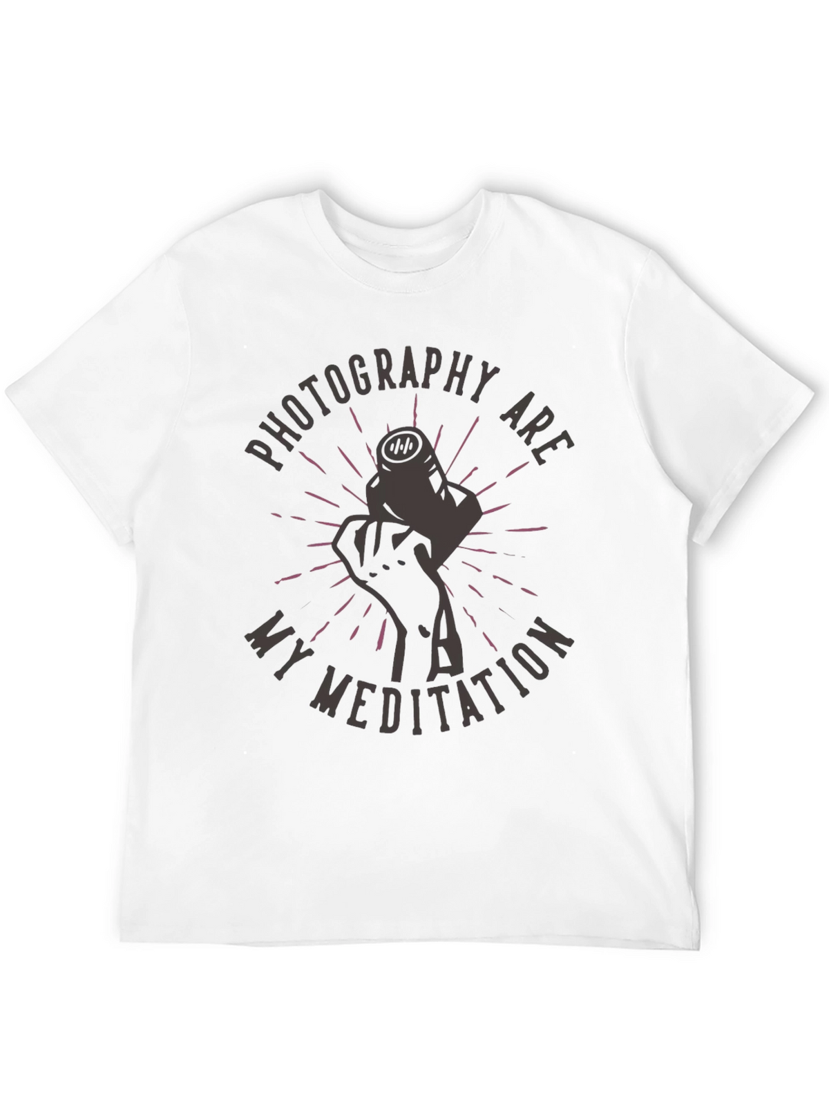 Photography Meditation Graphic Tee - Unisex Black T-Shirt