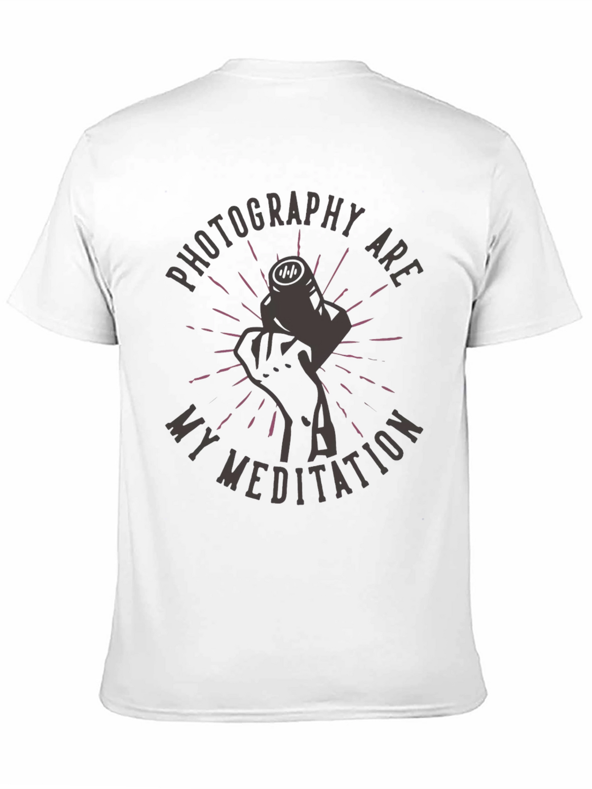 Photography Meditation Graphic Tee - Unisex Black T-Shirt