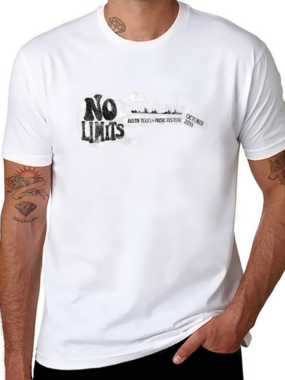 No Limits Austin Music Festival Black T-Shirt