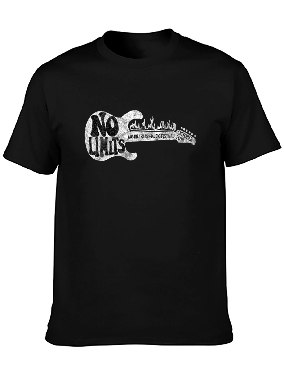 No Limits Austin Music Festival Black T-Shirt