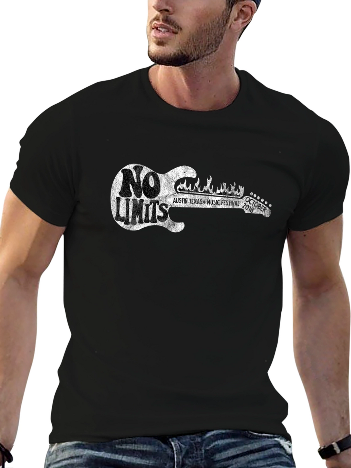 No Limits Austin Music Festival Black T-Shirt