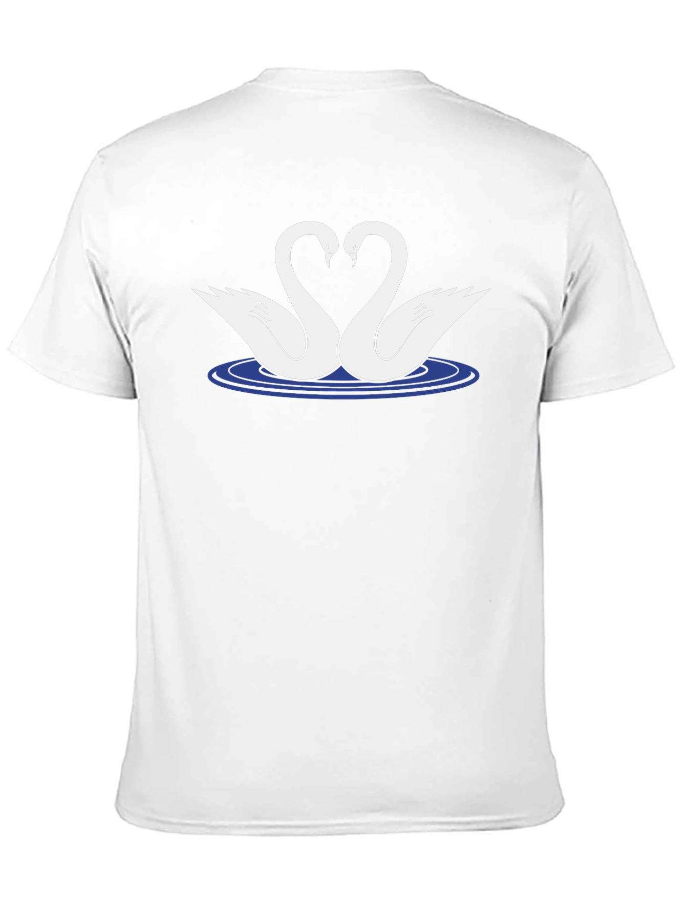 Swan Love T-Shirt - Black Graphic Tee